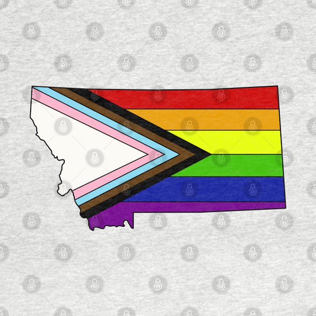 progress pride flag -Montana by TheUndeadDesign